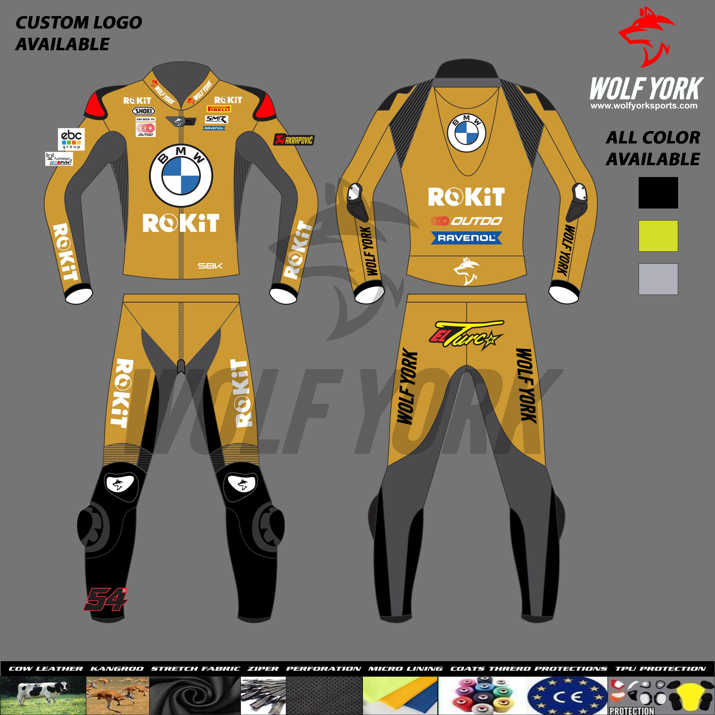 Toprak Razgatlioglu Winter Test 2024 Two-piece Motorcycle Race Suit
