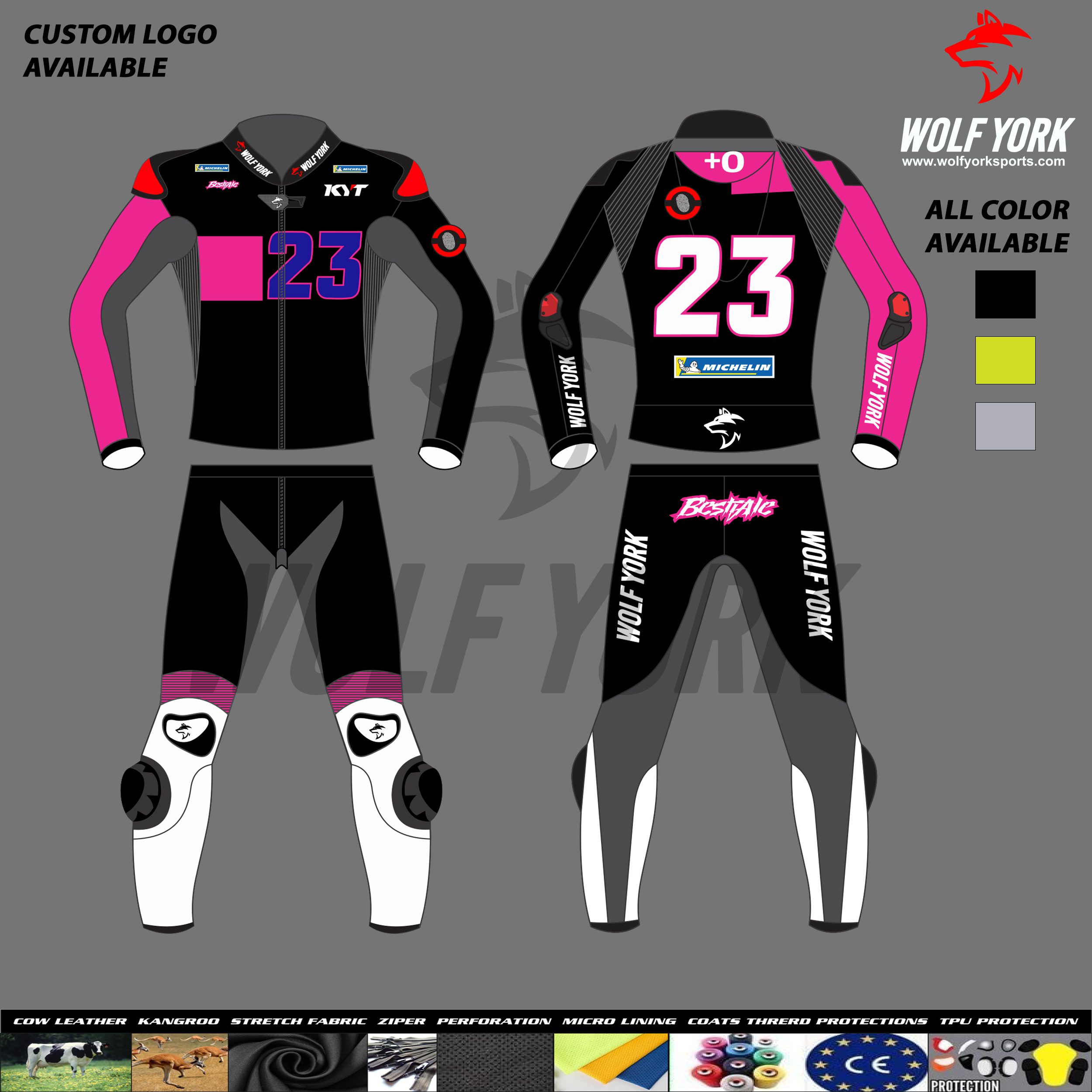 Enea Bastianini 2024 Winter Test Two-piece Leather Motorbike Suit