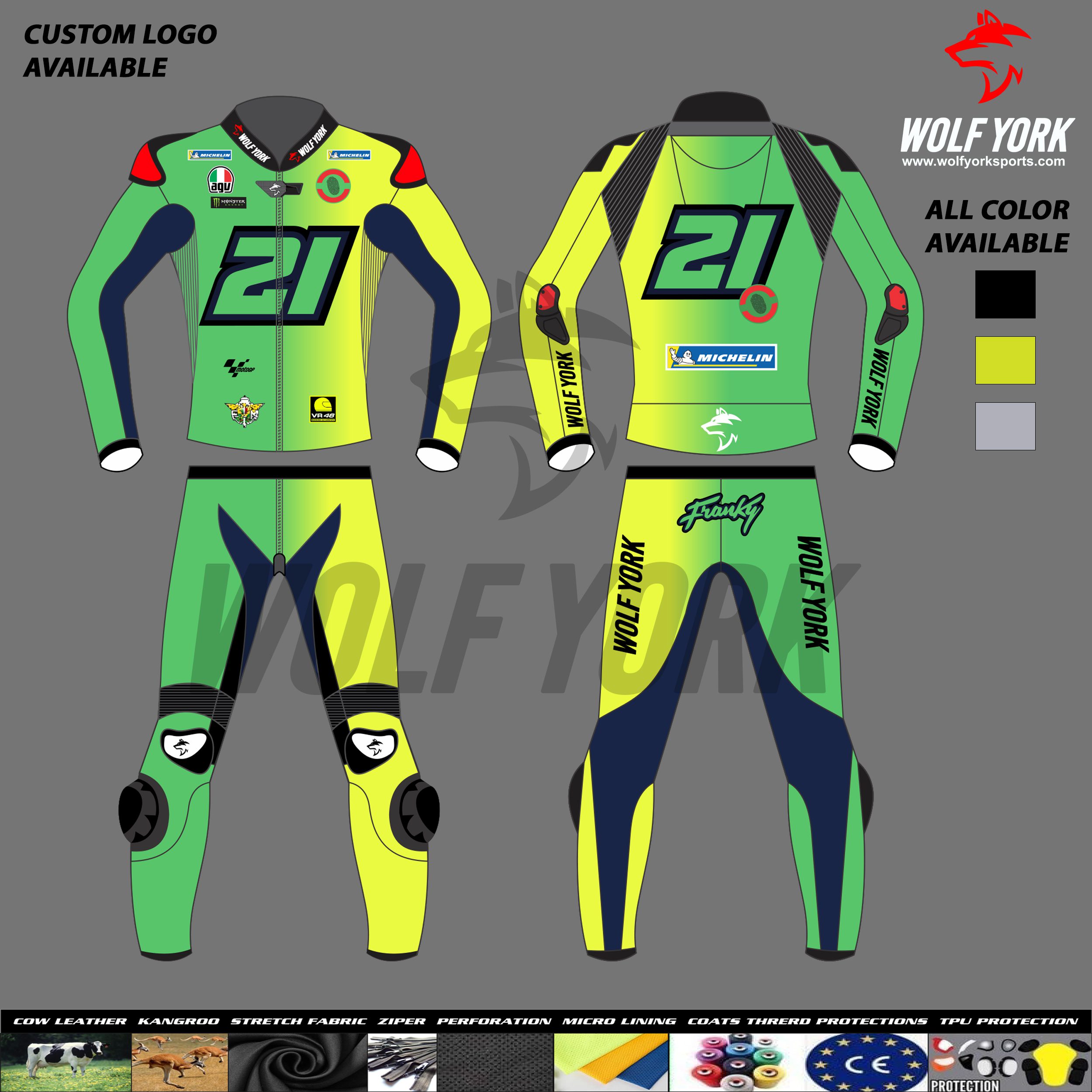 FRANKY WINTER TEST LEATHER MOTORBIKE TWO PIECE SUIT 2025