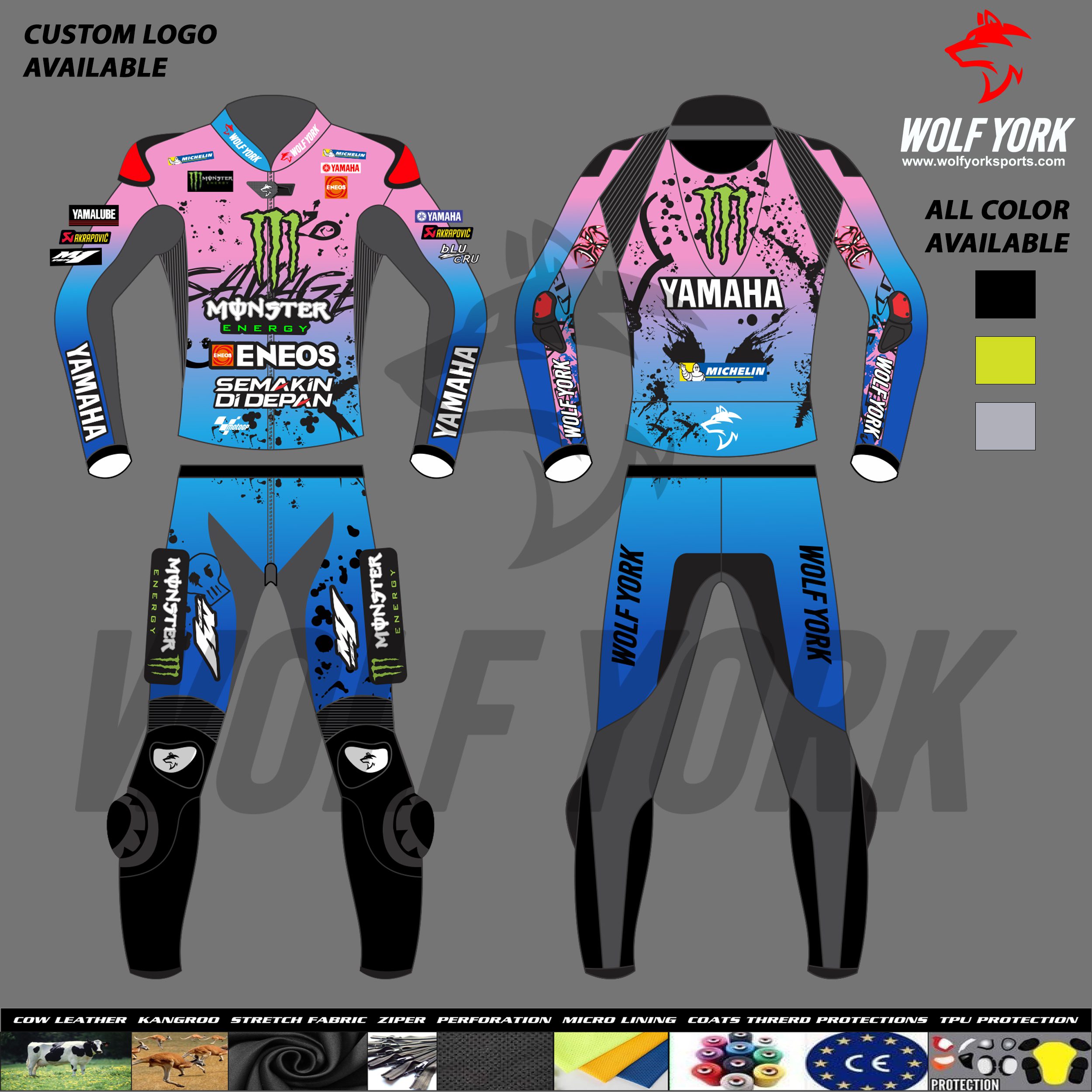 Fabio Quartararo 2024 Yamaha FrenchGP Two-piece Race Suit