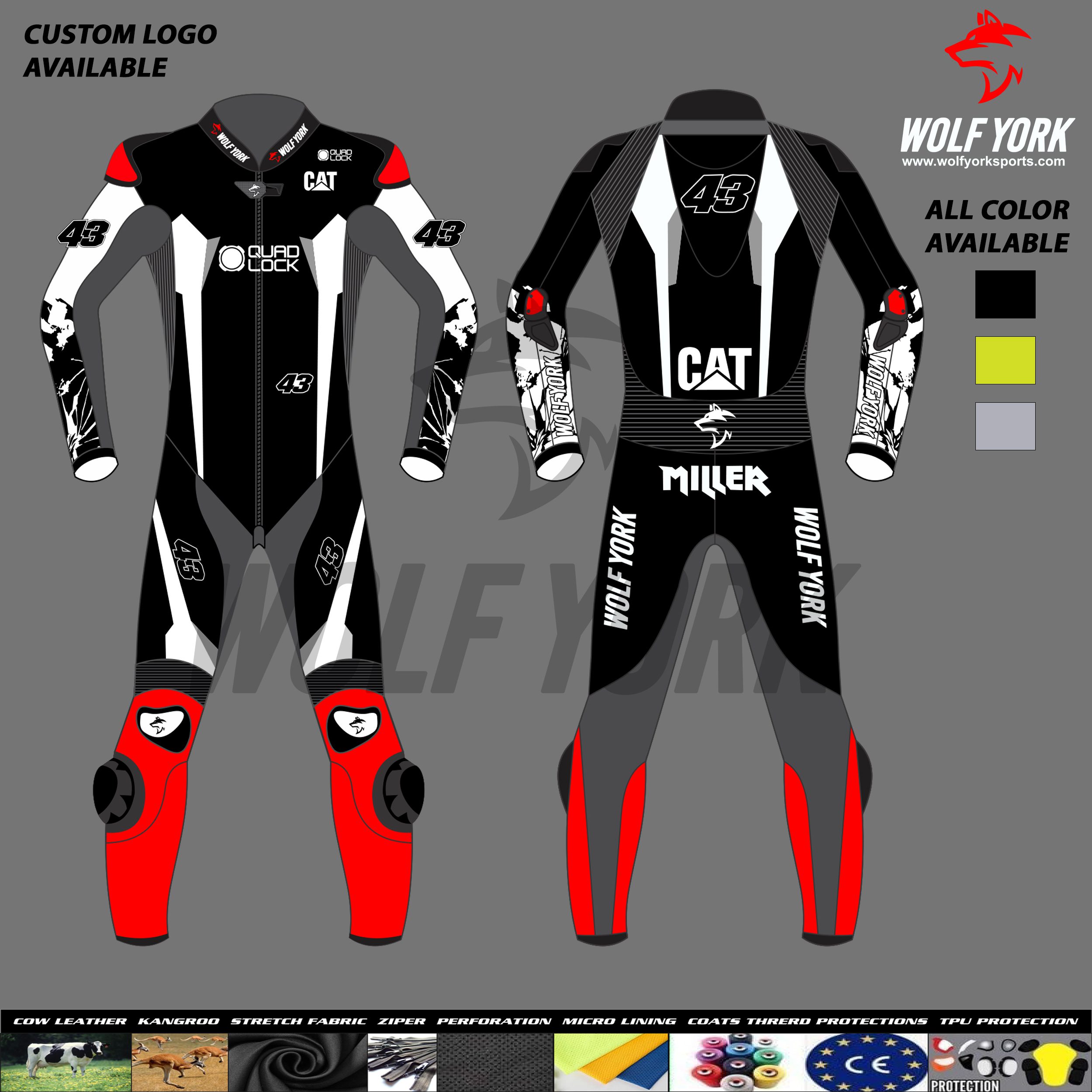 Jack Miller 2024 Winter Test Motorbike Racing Suit