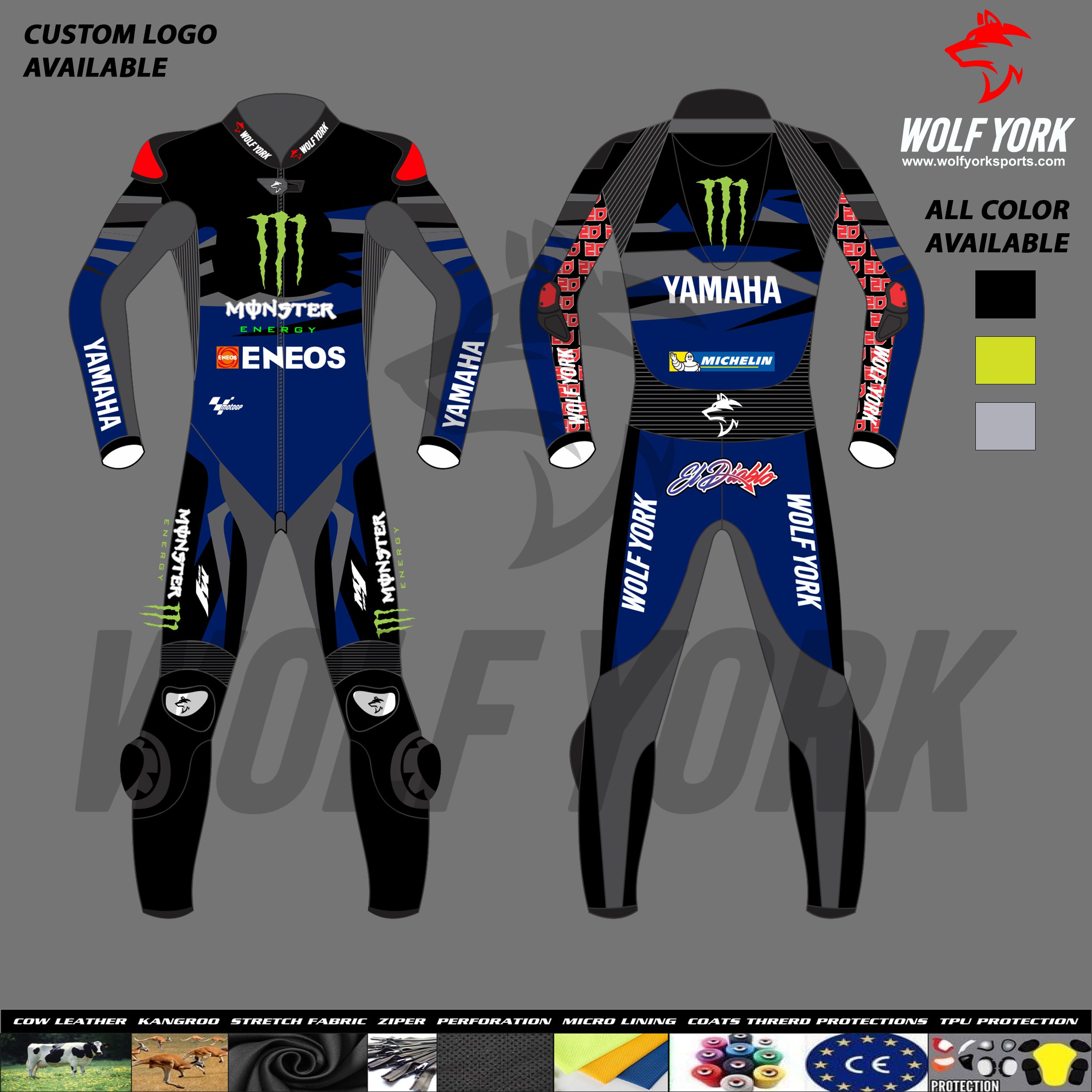 Fabio Quartararo 2024 MotoGP Leather Racing Suit