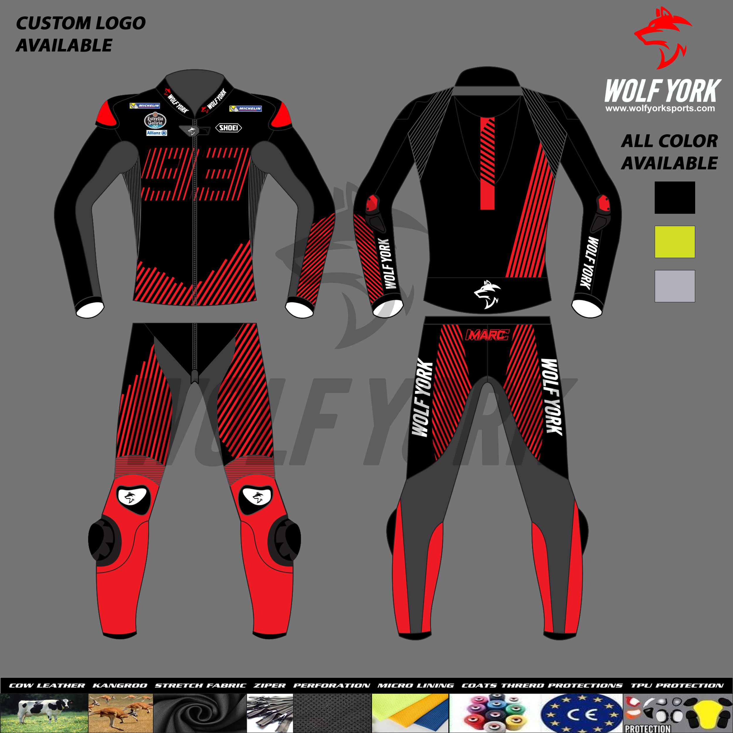 Marc Marquez 2024 Winter Test MotoGP Two Piece Race Suit